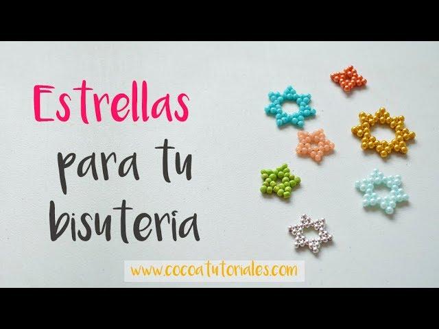 Cómo hacer estrellas para usar en pendientes, collares, anillos muy fácilmente #104