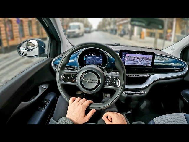 2022 FIAT 500e [ ICON ] BEV 118HP | POV Test Drive