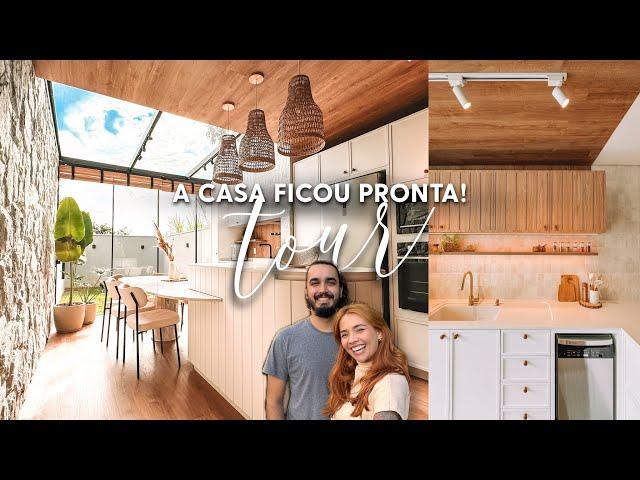 TOUR - A casa ficou pronta! Estilo Boho / Contemporâneo Naturalista