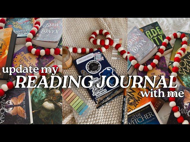 update my reading journal with me | READING BULLET JOURNAL - bujo with me - bookmas