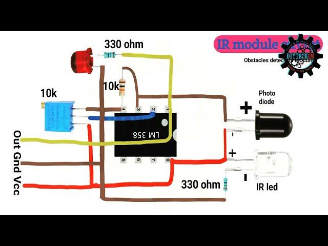 Diy IR sensor module | Module circuit diagram | Recommended projects