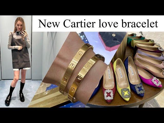 New Cartier love bracelet | Miu Miu & Manolo Blahnik | Unboxing