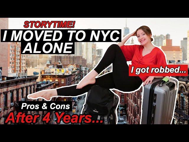 The time I moved to New York City alone and broke (it was rough) | MY STORY | Pros & Cons