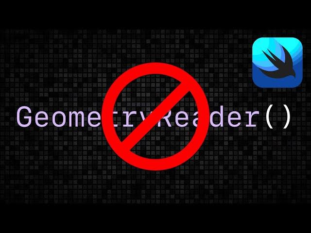 Stop using GeometryReader in SwiftUI