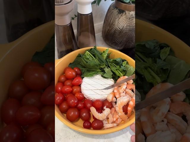 паста с креветками и камамбером #рецепты #рецептужина #пастаскреветками #рецептпасты