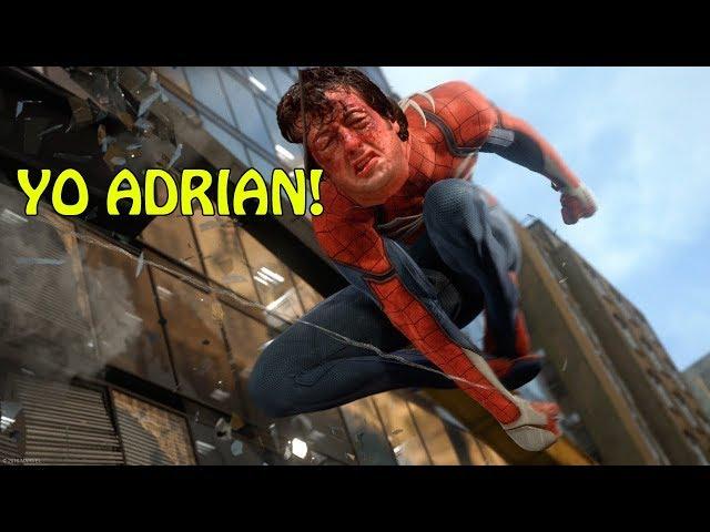 Spider-Man PS4 Funny Rocky Easter Egg - Yo Adrian!