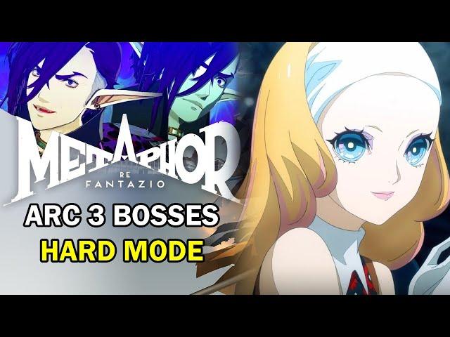 ARC 3 All Boss Fights [Hard Mode] - Metaphor: ReFantazio [メタファー：リファンタジオ]