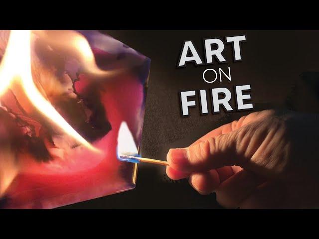 Level up your Alcohol Ink Art with 18 Experiments with FIRE! 