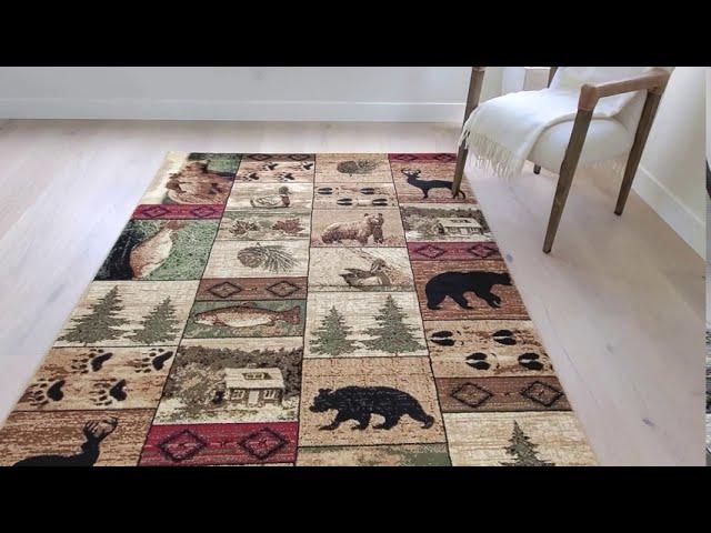 HR cabin and Lodge Area Rugs 907 by handcraftrugs.com