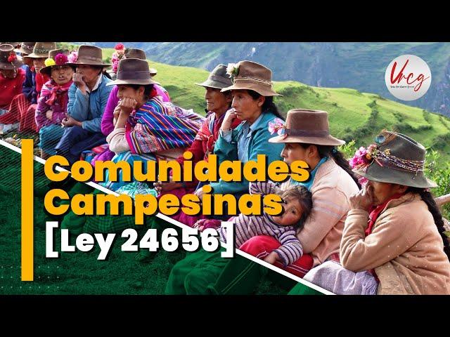 Comunidades Campesinas -  Ley 24656 | Víctor Raúl Cárdenas Gonzales