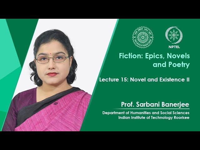 Lecture 15 - Novel and Existence II