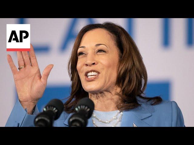 Kamala Harris says Trump doesn't 'have the character to be president'