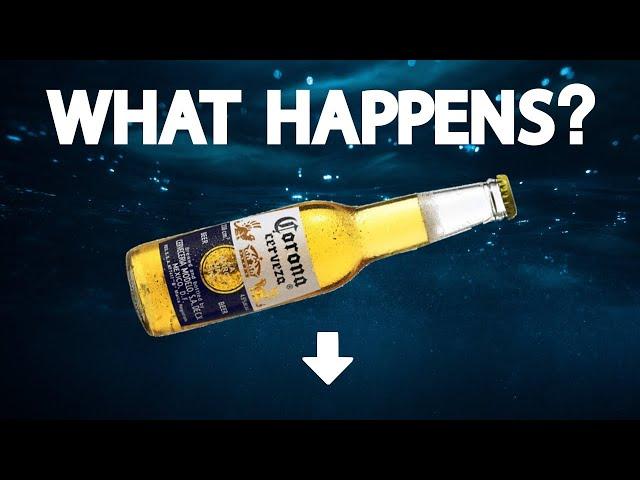 Dropping a Beer Bottle into the Deep Ocean - IMPLOSION Test