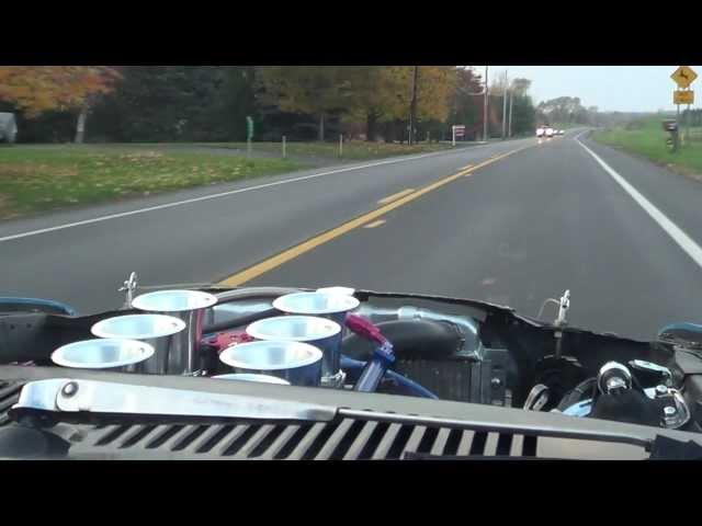 Ford 408 windsor Stroker in 70 Mach 1 test drive