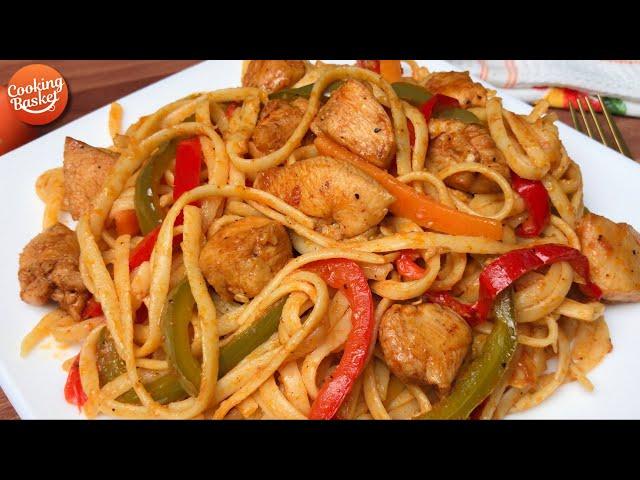 Tasty Chicken Linguine Recipe! Easy & Quick Pasta Recipes | Easy Chicken Spaghetti/Pasta Recipes