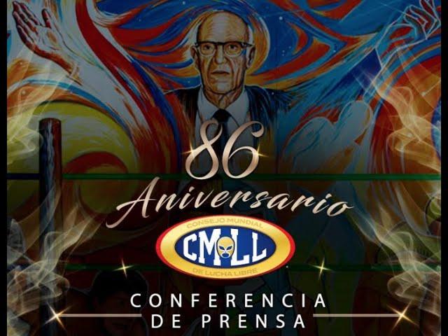 CMLL -CONFERENCIA DE PRENSA 86 ANIVERSARIO