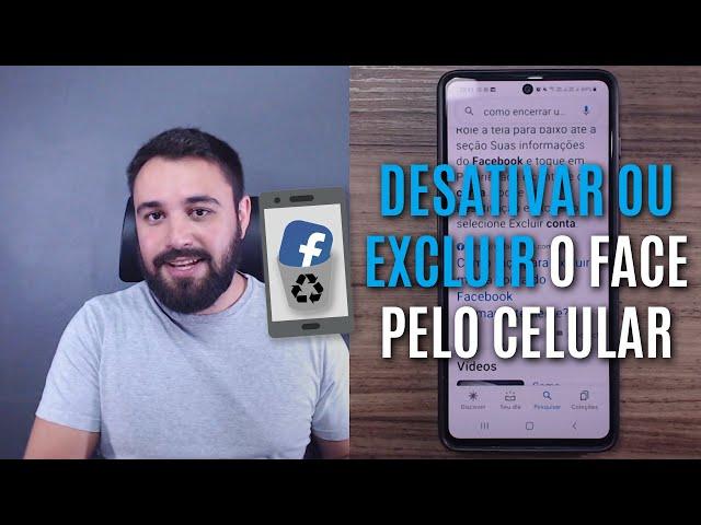 FAÇA ISSO PARA DESATIVAR OU EXCLUIR O FACEBOOK PELO CELULAR