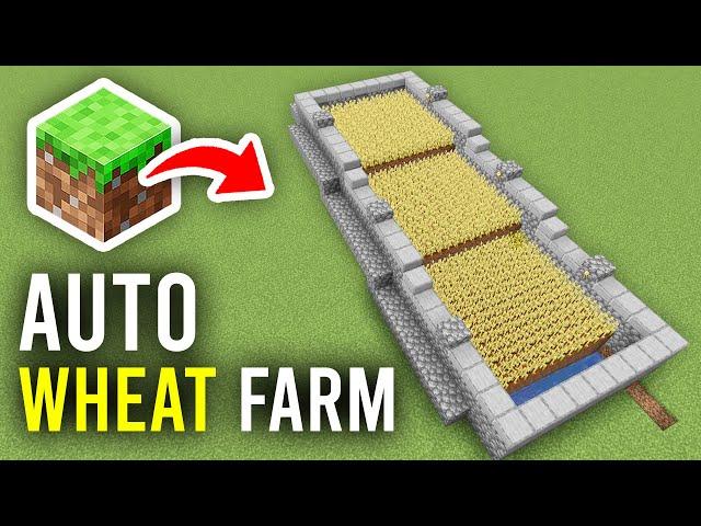 How To Make Automatic Wheat Farm In Minecraft - Full Guide