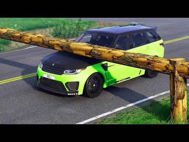 Car Vs Log On The Road ◀️ BeamNG drive - BNG Nation