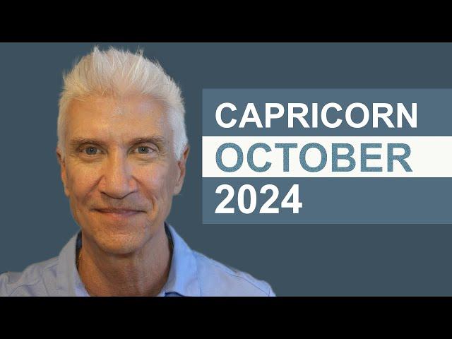 CAPRICORN October 2024 · AMAZING PREDICTIONS!