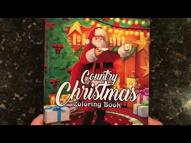 A Country Christmas Coloring Book by Coloring Book Cafe