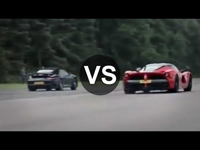 Ferrari LaFerrari Vs Porsche 911 Turbo S Drag Race - DRAGINFO