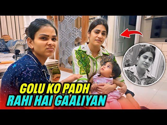 GOLU KO PADH RAHI HAI GAALIYAN || FAMILY FITNESS