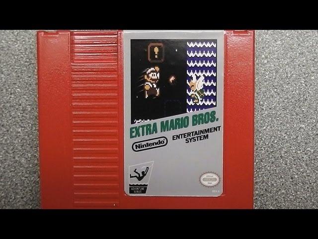 Un-boxing & game play - Extra Mario Bros NES. Timewalk Games reproduction.