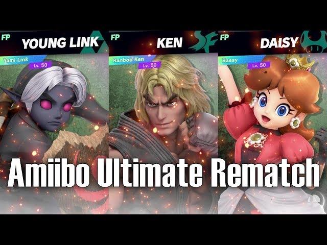 Amiibo Ultimate Rematch: Young Link vs Ken vs Daisy [SSBU]