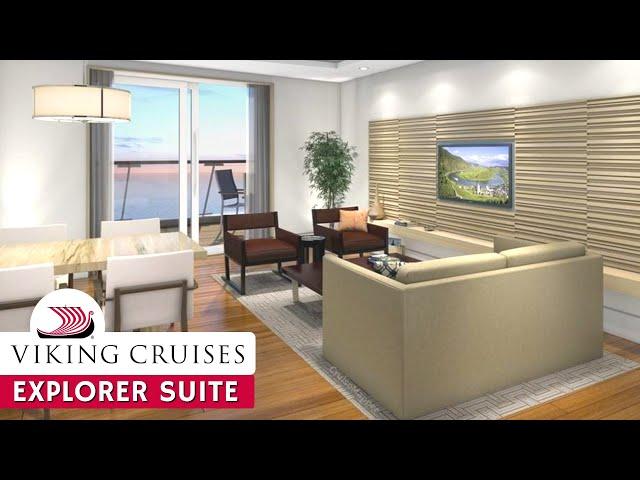 Viking Mars | Explorer Suite Walkthrough Tour & Review 4K | Viking Ocean Cruises