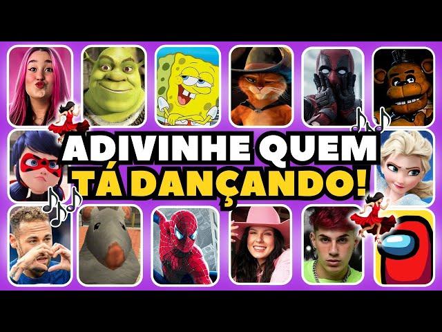 ADIVINHE QUEM TÁ DANÇANDO! Emilly Vick, Ana Castela, Deadpool, Ladybug, Homem-aranha