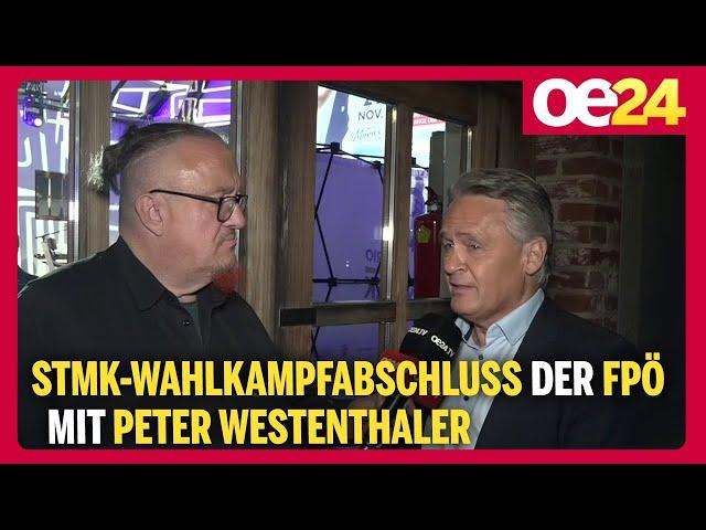 Steiermark-Wahl: Wahlkampfabschluss der FPÖ mit Peter Westenthaler