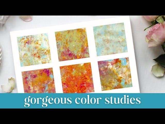 How I’m doing color studies in 2024 | Mixed Media Art Tutorial