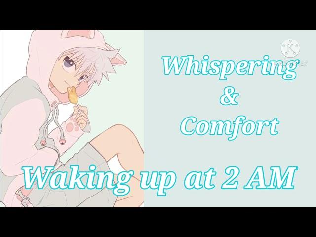 Waking up at 2 AM[Whispering/Comfort/ASMR(Kinda-] | Yui Chan VA