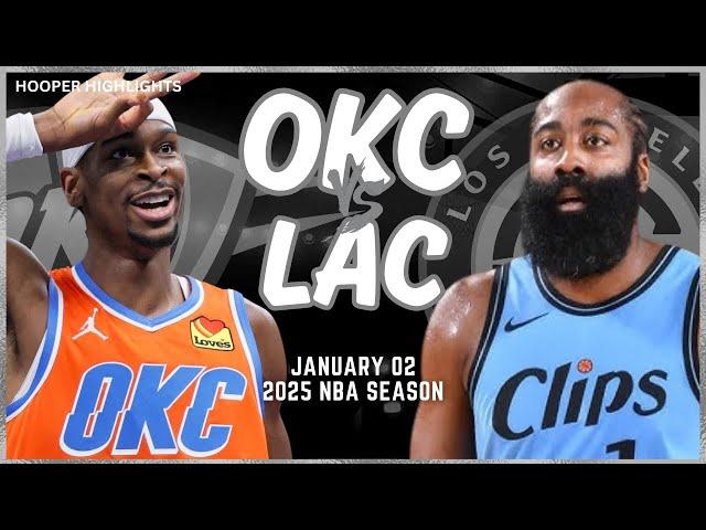 Oklahoma City Thunder vs LA Clippers Full Game Highlights | Jan 2 | 2025 NBA Season