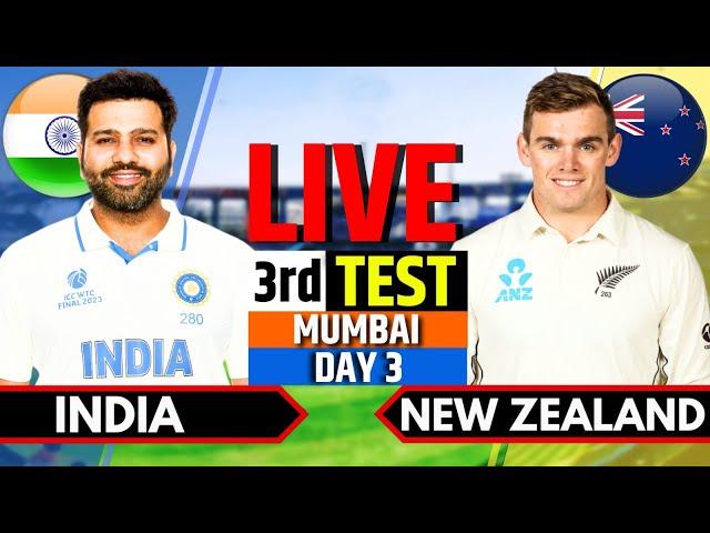 India vs New Zealand, 3rd Test, Day 3 | IND vs NZ Live Match | Live Cricket Match Today, IND Batting