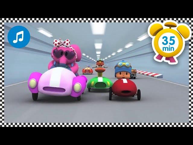 ️ POCOYO RACING! ️ [ 35 minutes ] | Nursery Rhymes & Baby Songs - Pocoyo