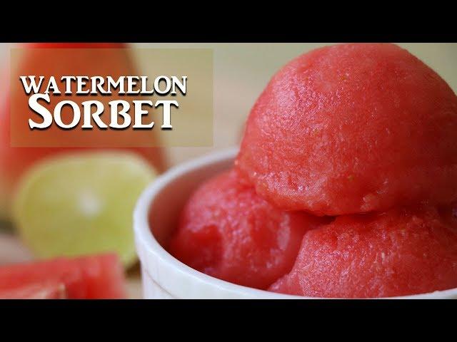 3 Ingredient Watermelon Sorbet without Ice Cream Machine