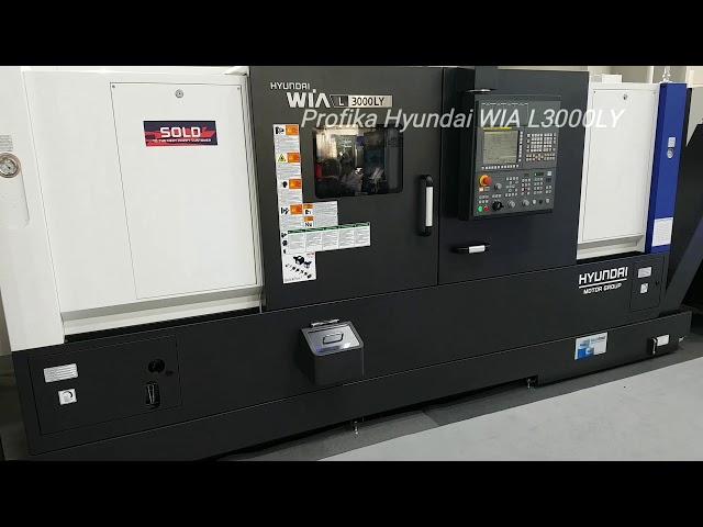 Profika Hyundai WIA L3000LY (Fanuc) - prodloužený CNC soustruh s osou Y a VDI revolverem na EMO 2019