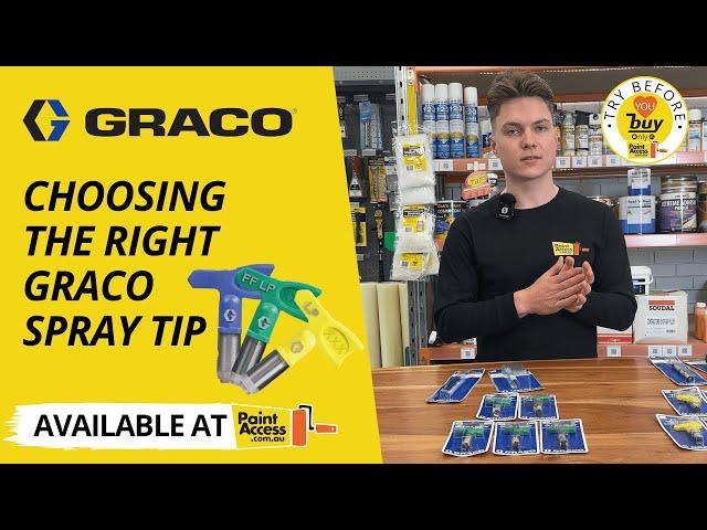 Choosing the Right Graco Spray Tip | PaintAccess Guide ️