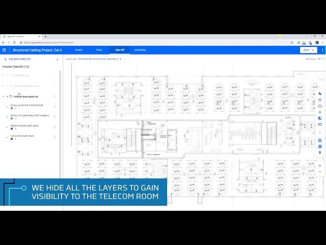 Esticom's Structured Cabling Estimating Software - Esticom 140k project in 30 mins