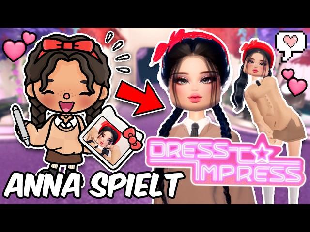 ⭐ ANNA SPIELT ROBLOX ⭐ DRESS TO IMPRESS ⭐ + ANNA IST KRANK  DEUTSCHE TOCA BOCA GESCHICHTE 