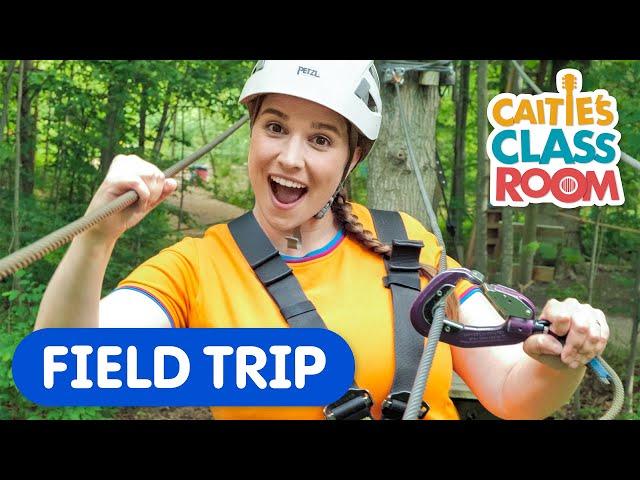 Adventure Park In The Forest! | Caitie's Classroom Field Trip | Learn Perseverance for Kids