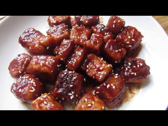 Quick And Simple Crispy BBQ Tofu || Authentic Plantbased Eats