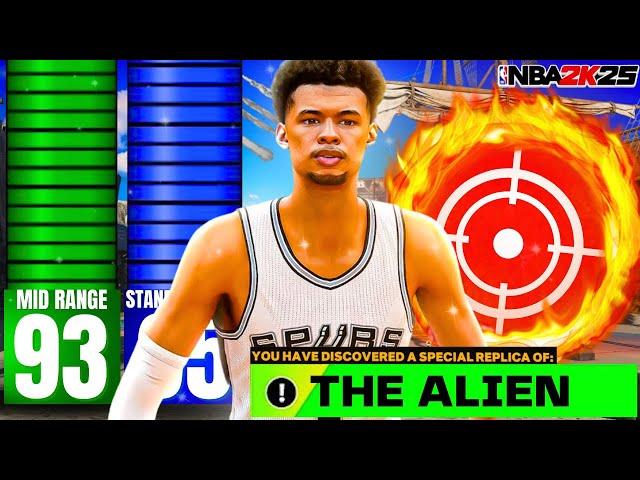 93 BLOCK + 95 DUNK + 92 3PT VICTOR WEMBANYAMA BUILD CAN DO EVERYTHING! BEST CENTER BUILD IN NBA2K25