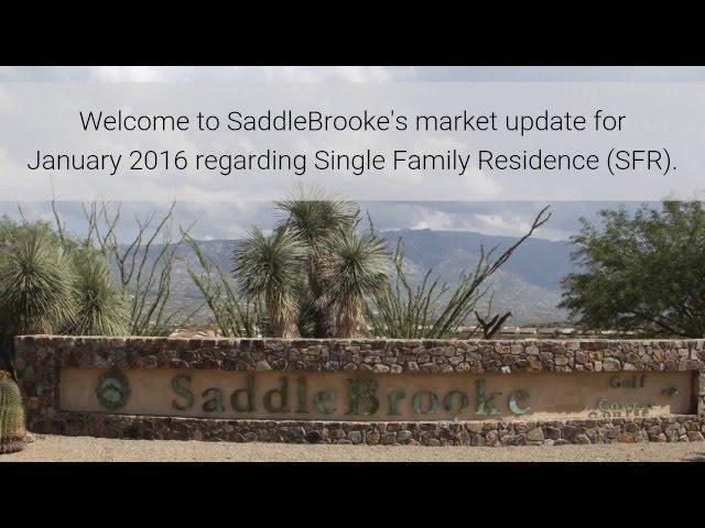 SaddleBrooke AZ Market Update January 2016