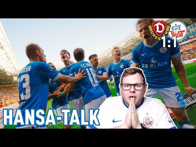 ZURÜCK GEKÄMPFT und PUNKT GEWONNEN! | Dynamo Dresden - Hansa Rostock 1:1 (1:0), 3. Liga | HANSA-TALK