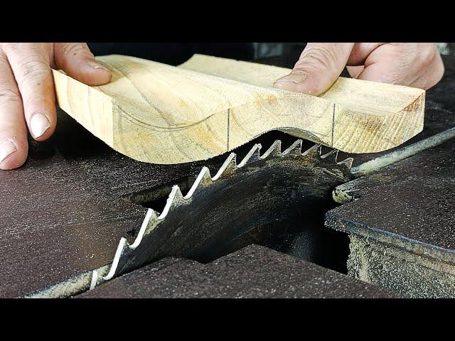 TOP 4 GOOD IDEAS in this video! Bend wood using a cast circular saw blade on a combined wood planer