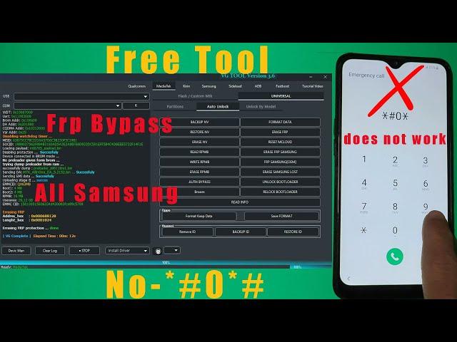 No-*#0*# All Samsung Frp Bypass / Free Tool