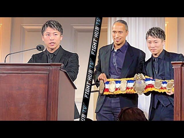 Naoya Inoue honored as fighter of the year; receives RING Magazine belt!